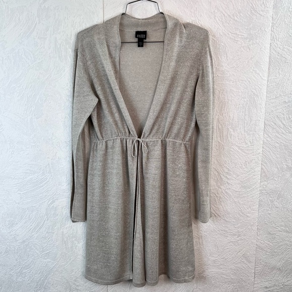 Eileen Fisher Sweaters - Eileen Fisher Linen and Silk Blend Gray Sweater Size Small